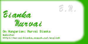 bianka murvai business card